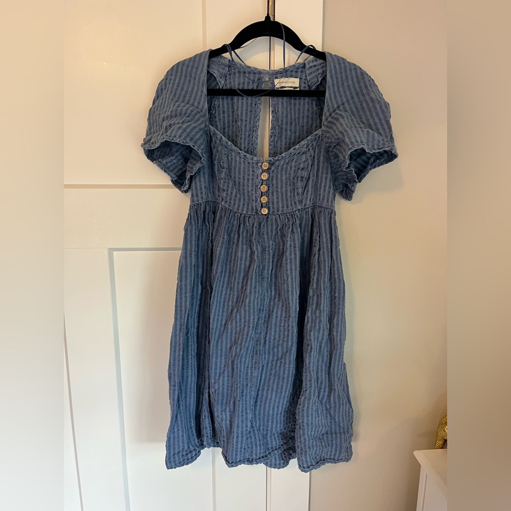 Urban Outfitters Blue Striped Dress